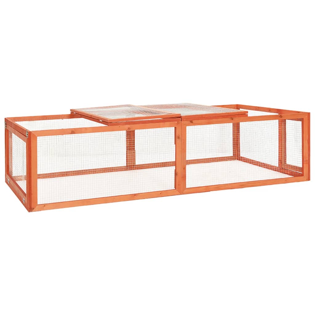 Conigliera 183x90x46,5 cm in legno massello di abete cod mxl 52866