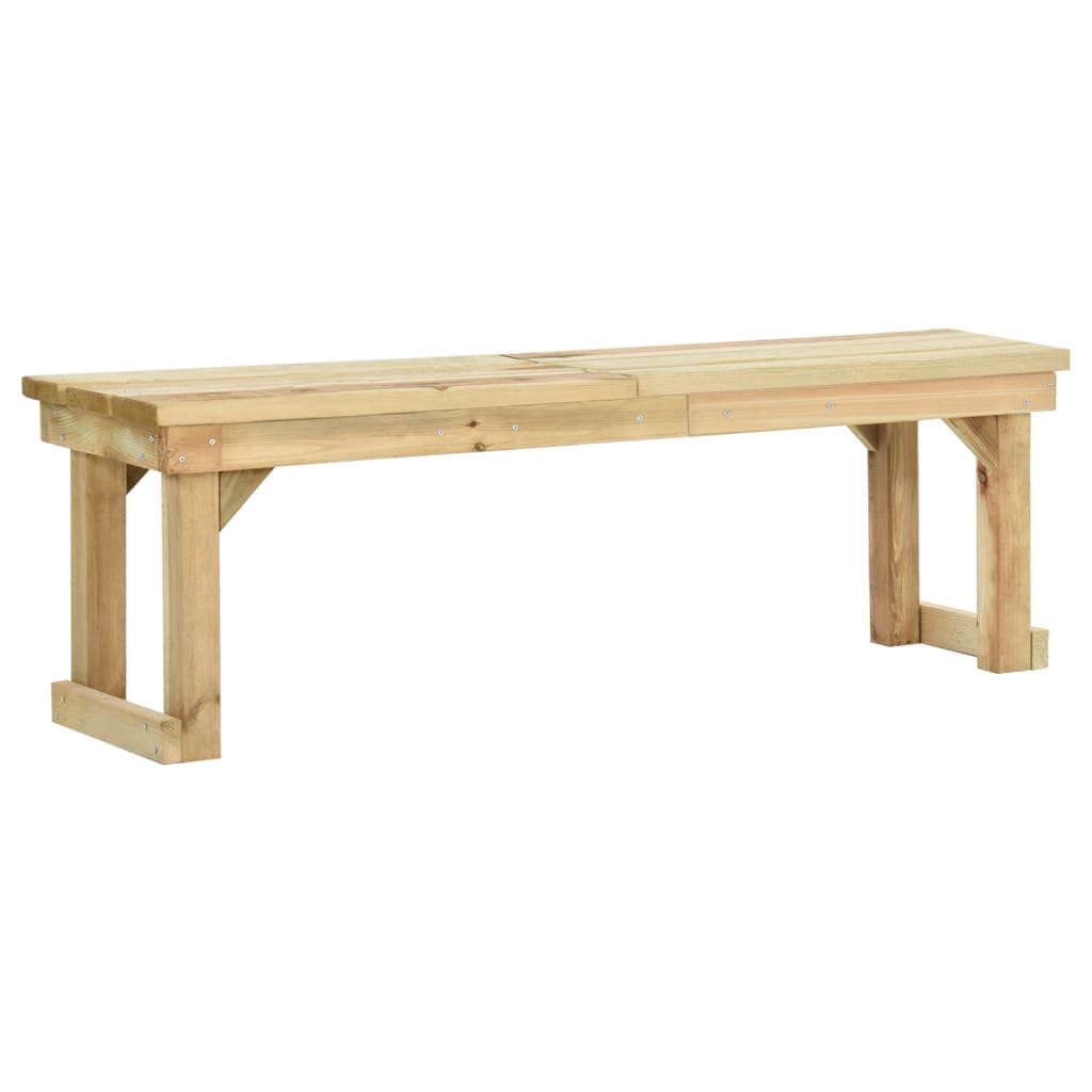Panchina da giardino 140 cm in legno di pino impregnato cod mxl 52957