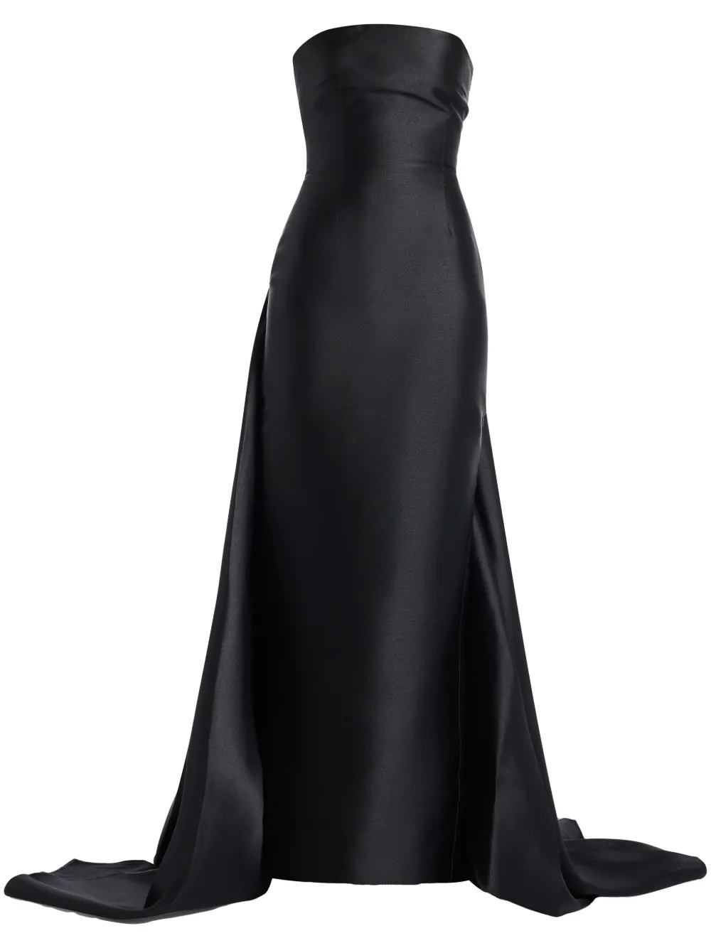 Solace London Tiffany strapless maxi dress - Nero