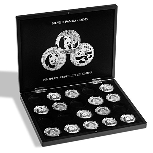 Presentation Case For 20 Panda Silver Soins In Capsules, Black