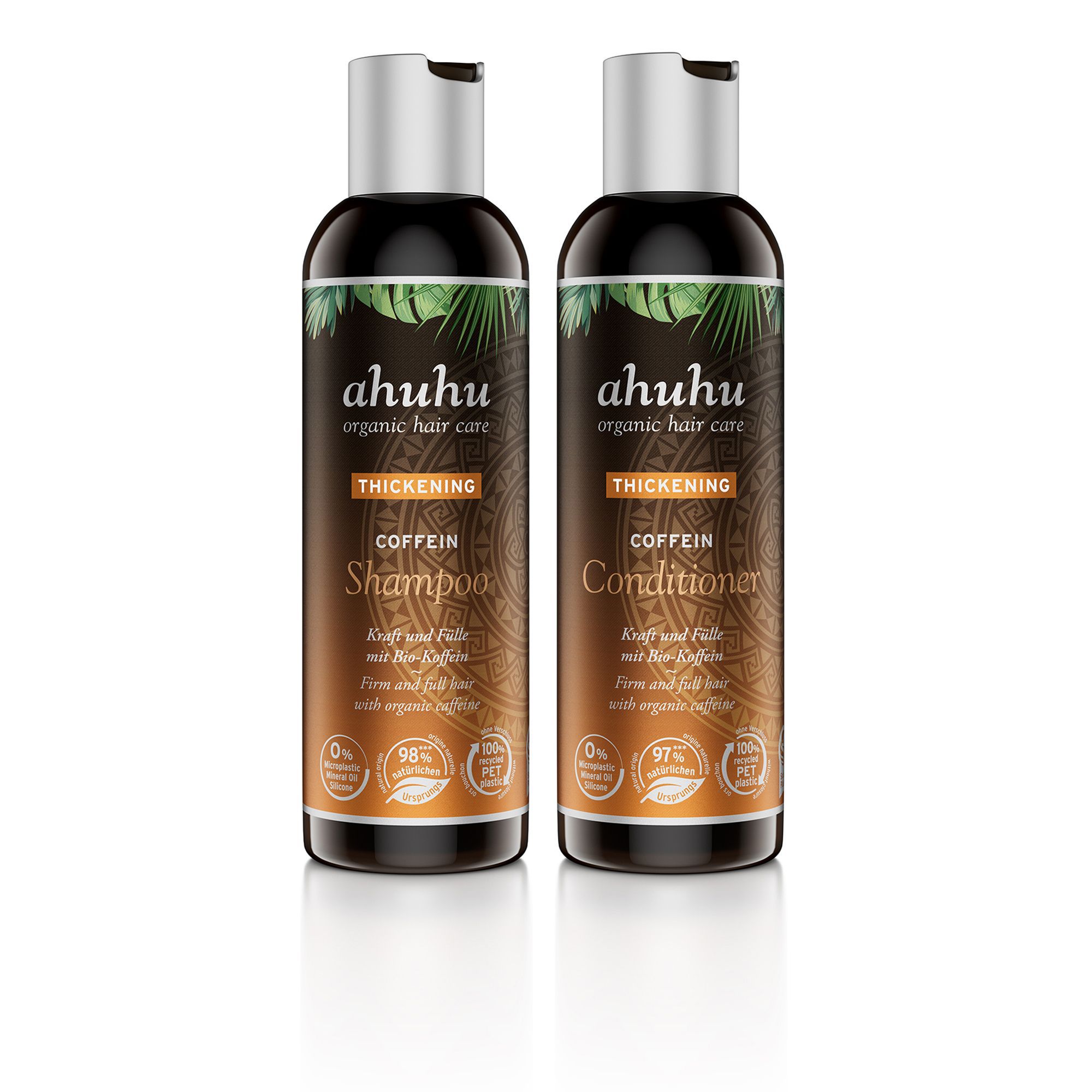Ahuhu Thickening Coffein: shampoo e balsamo