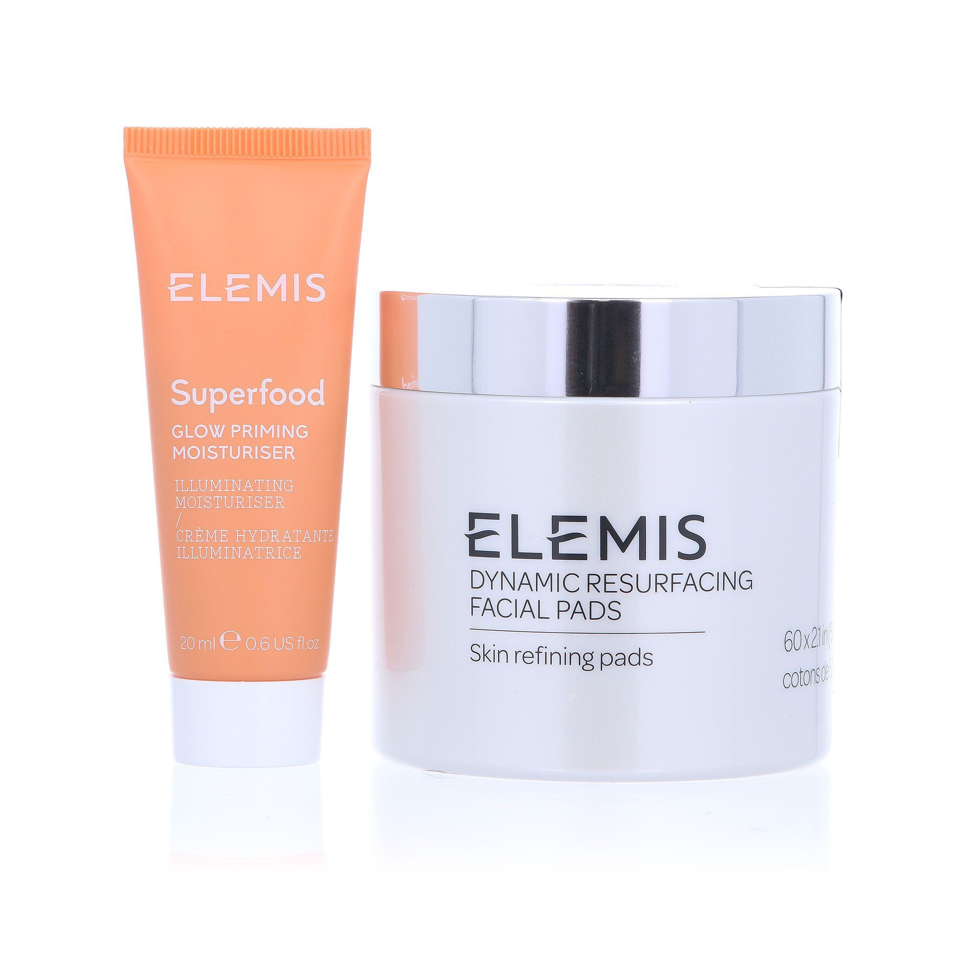 Elemis 60 dischetti viso Dynamic Resurfacing e idratante Superfood