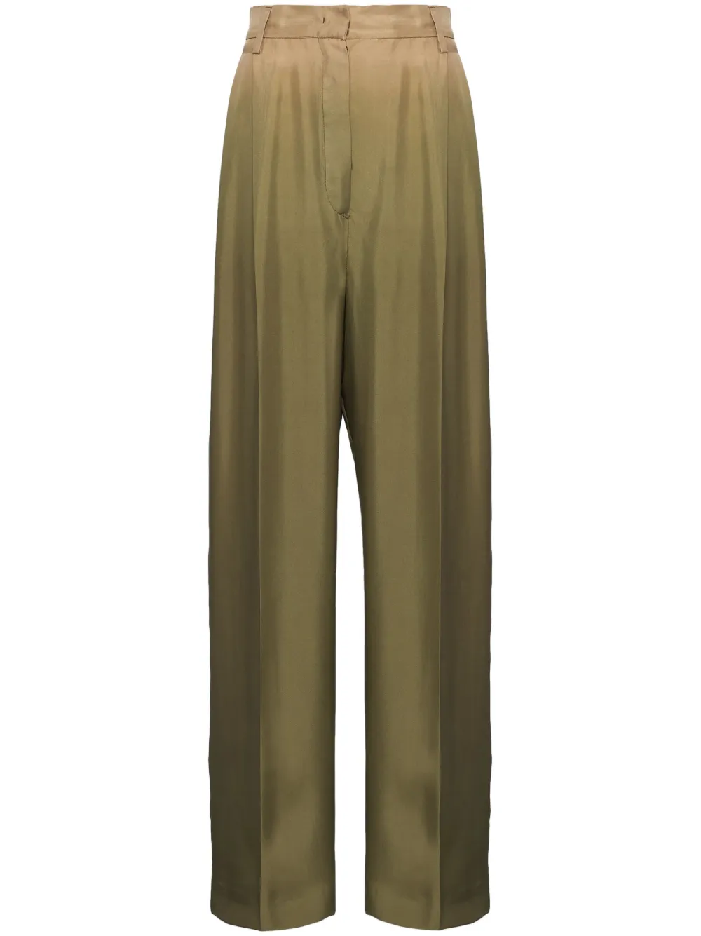 Prada gradient twill palazzo pants - Verde