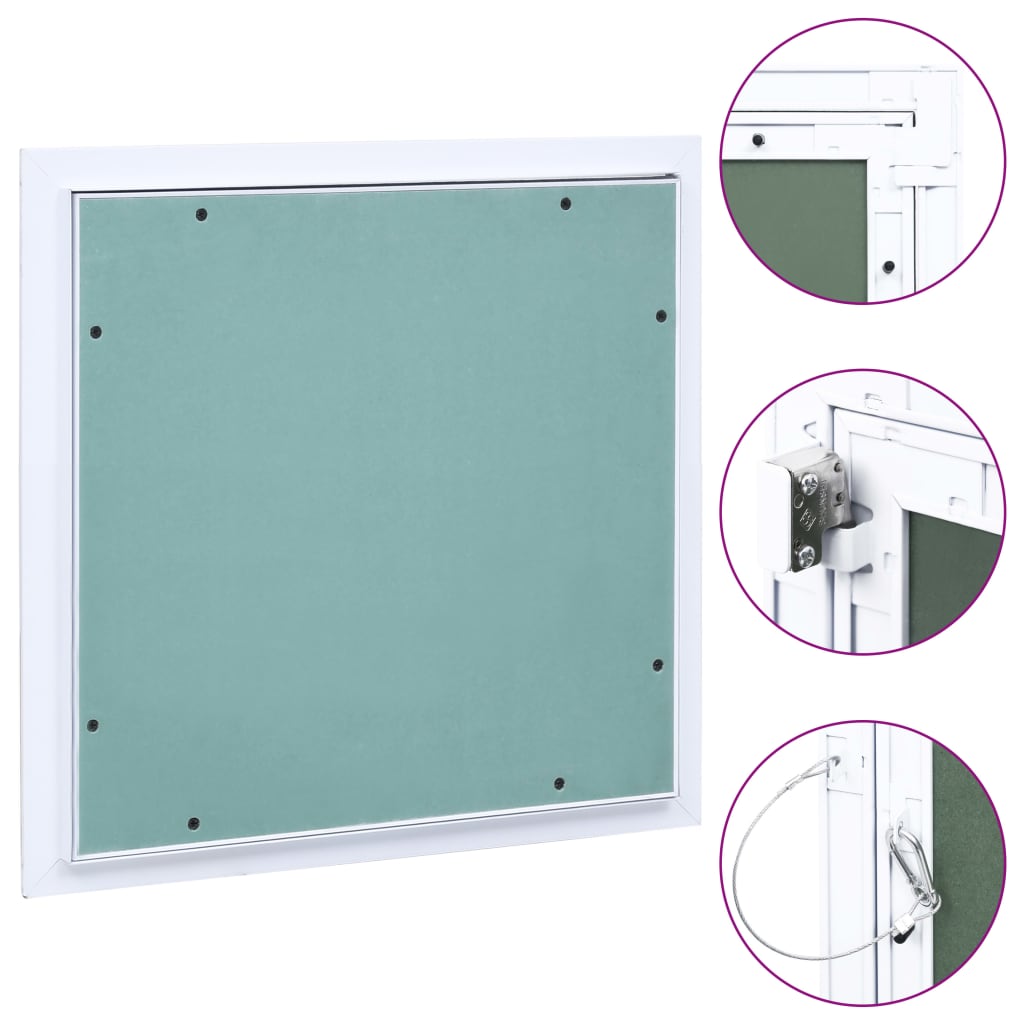 Pannello di accesso telaio in alluminio e cartongesso 200x200mm cod mxl 77006