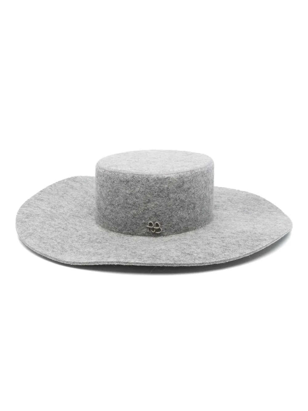 Ruslan Baginskiy logo-embellished fedora hat - Grigio
