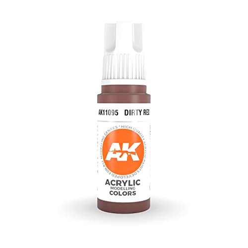 Ak Interactive 3Rd Gen Acrylic Dirty Red 17Ml