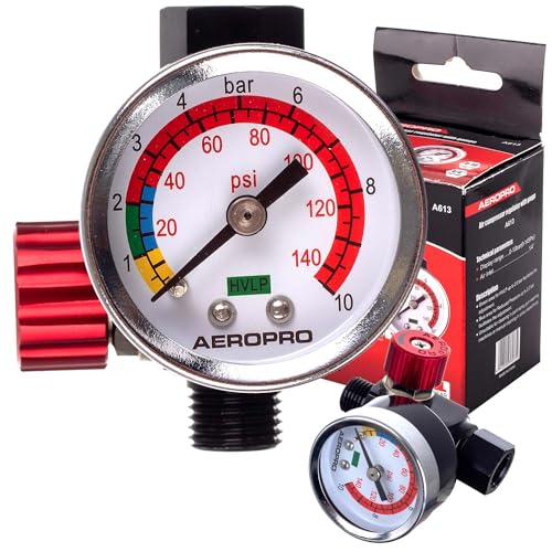 Riduttore Di Pressione Per Pistola Di Verniciatura Professional Aeropro 1/4" 0-10Bar