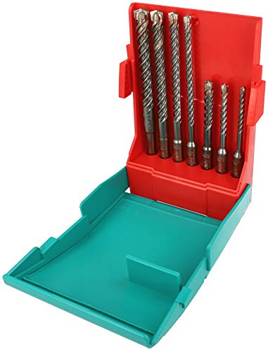 Heller Tools 291996 Set Di Punte A Martello 1418 4Power Aus Sds Plus 7 Pezzi