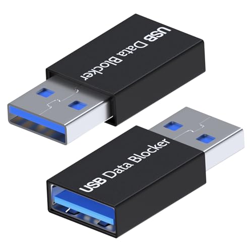 Mmobiel Blocco Dati Usb [2 Pack] Protezione Contro Il Juice Jacking – Usb-A Defender Solo Per Ricarica, Ricarica Sicura – Impedisce Il Furto Di Dati -