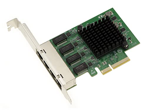 Kalea-Informatique Scheda Controller Lan Pcie X4 A 4 Porte Rj45 Gigabit Ethernet 10 100 1000 Mbps Con Chipset Quad Realtek Rtl8111H