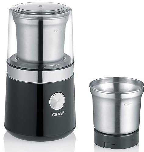 Graef Cm102Eu Macinino Nero, Acciaio Inox