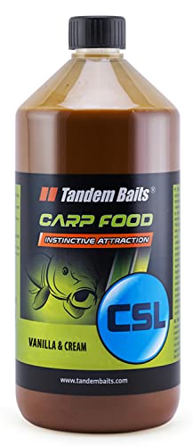 Tandem Baits Carp Food Csl Vaniglia & Crema | Carpfishing Pesche Pesca Accessori | Alimentatore Per La Pesca Carpa | Aroma Inenso | Pesca Accessori Al