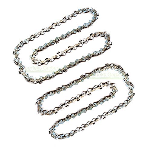 Perfegarten - Catena Per Motosega, 2 Pezzi, 40 Cm, 1,3 Mm, 3/8", 57 Tg, Adatta Per Aldi Eks 1700, Eks 1920, Mr. Gardener Eks 2040 Motosega