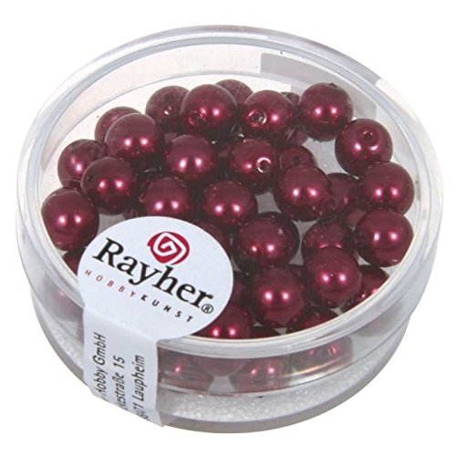 Rayher 45 Perle In Vetro Renaissance Bordeaux