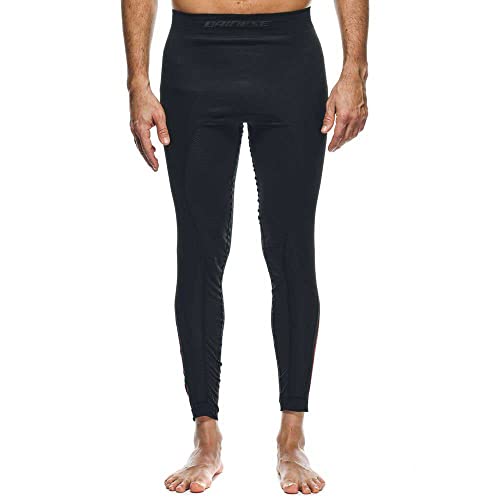 Dainese No Wind Thermo Pants Calzamaglia Termica, Nero/Rosso, Xs/S Uomo