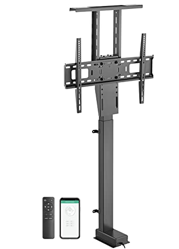 Mywall Hp63-2L - Ascensore Tv Motorizzato Per Montaggio Su Mobili, Tv Lift Elettrico Con Controllo Smart Home Tramite App Tuya+Telecomando Per Tv, Per