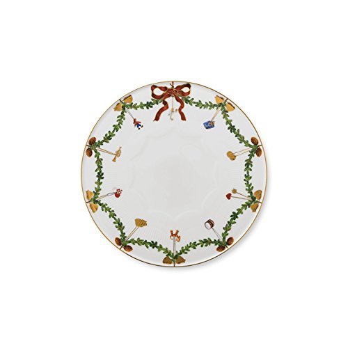 Royal Copenhagen – Star Fluted Christmas – Piatto Per Dolci – Porcellana Bone China – Ø 32 Cm