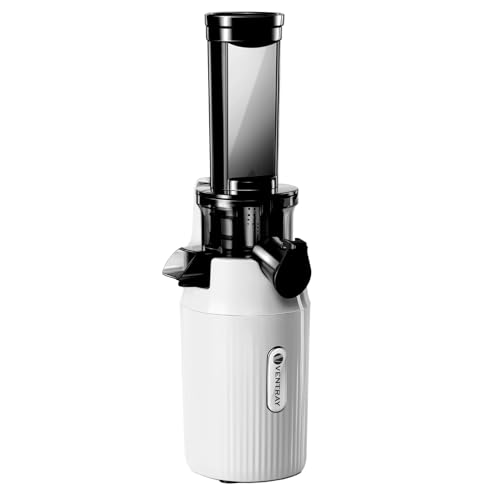 Ventray Ginnie Estrattore Frutta E Verdura - Slow Juicer 60 Giri/Min- Estrattore Di Succo Con Funzione Di Masticazione Inversa, Facile Da Pulire, Senz