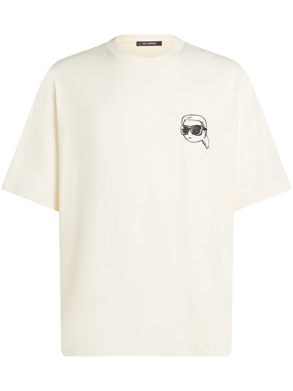 Karl Lagerfeld Ikonik patch t-shirt - Bianco