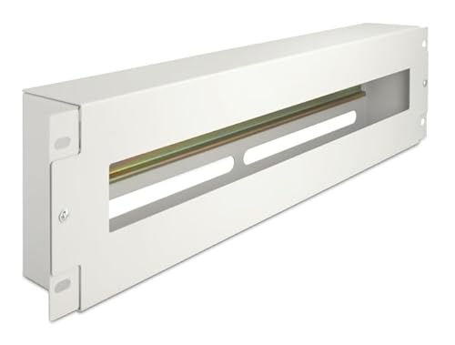 Delock 19? Schutzschalterleiste Mit Abdeckung Und Hutschiene 3 He Metall Grau