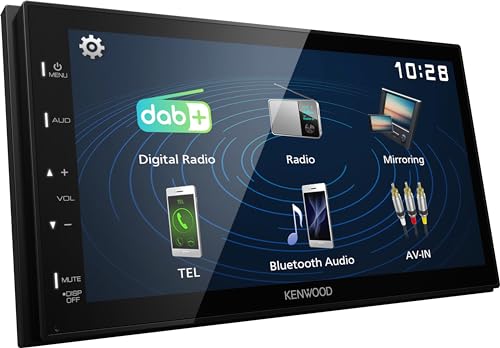 Kenwood Dmx129Dab - Ricevitore Digitale Multimediale Av Da 17,3 Cm (6,8") Con Connettore Usb Quick Boot & Android (4 X 50 W, Dsp, Dab+/Fm, Bt, 3 X Pre