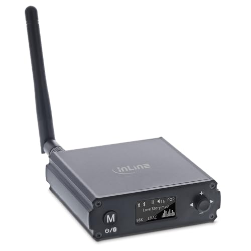 Inline Ricevitore Audio Hifi Bluetooth 5.1, Ricevitore, Usb-C, Rca Stereo, Connettore Ottico Toslink, Controllo Del Volume, 7 Profili Equalizzatori, D