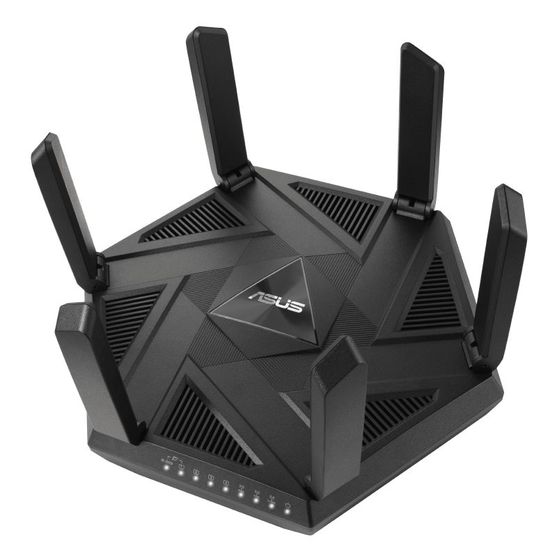 Asus rt-axe7800 router wireless tri-band (2,4 ghz/5 ghz/6 ghz) nero - 90ig07b0-mu9b00