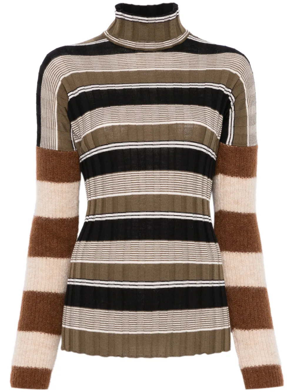 colville deep-sleeves knit sweater - Verde