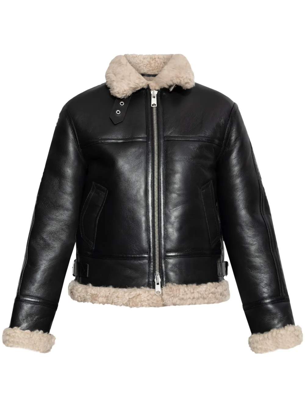 AllSaints Lorel leather jacket - Nero