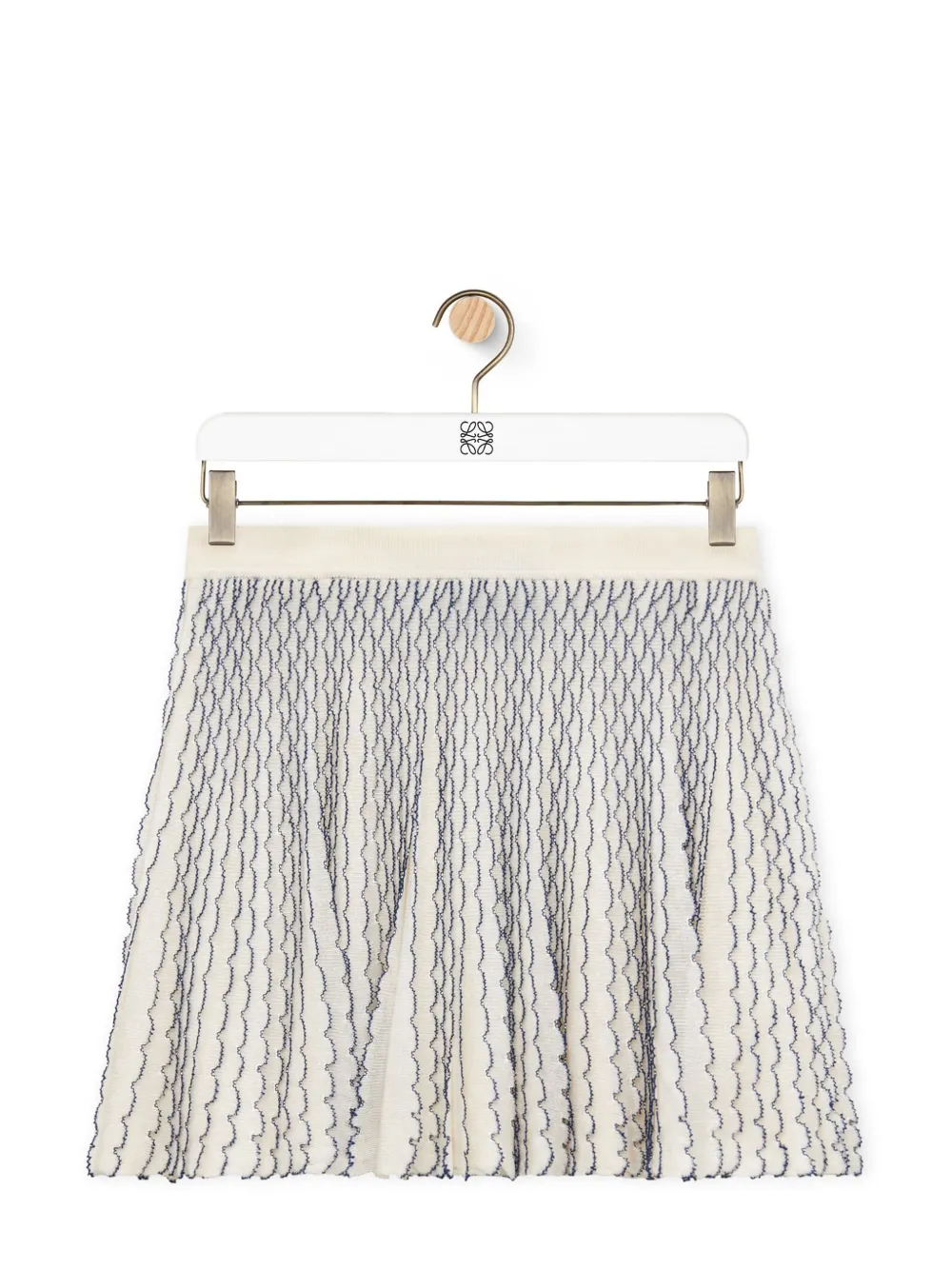 LOEWE Mini skirt in viscose - Bianco