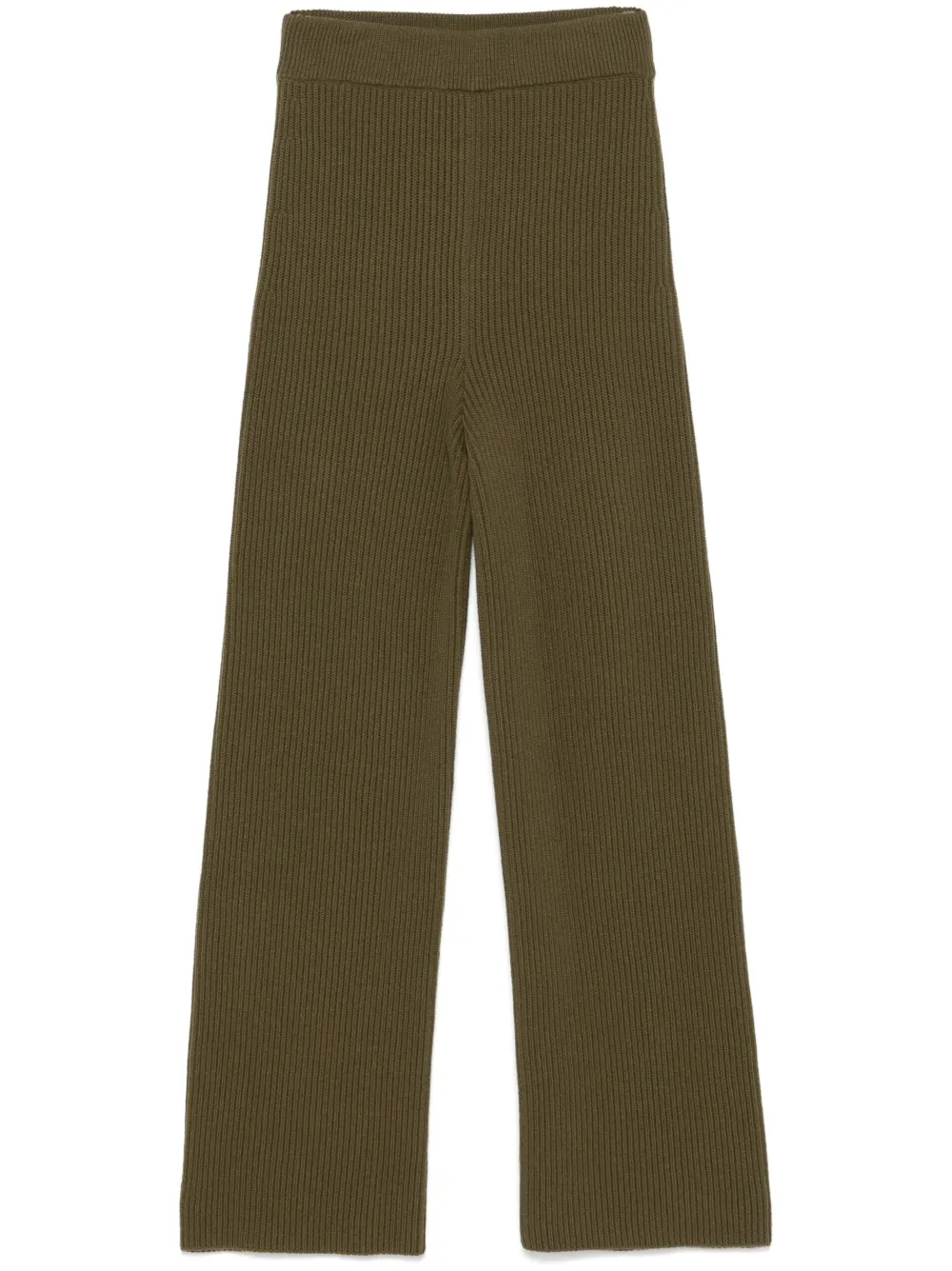 Jil Sander + ribbed trousers - Verde