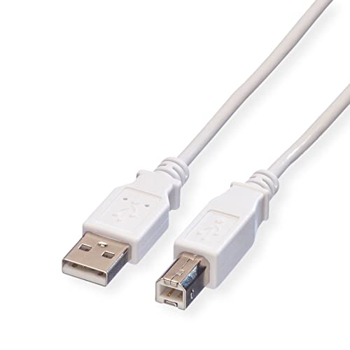 Value - Cavo Usb 2.0 Tipo A-B, 1,8 M, Per Collegare Dispositivi Usb 2.0 Come Stampanti, Scanner O Dischi Rigidi Esterni