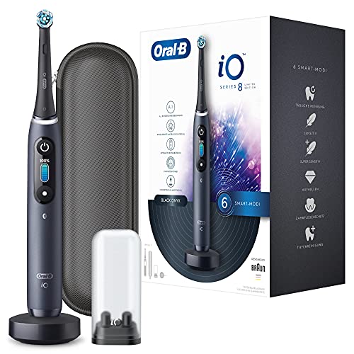 Oral-B Io Series 8 - Spazzolino Elettrico, 6 Modalità Di Pulizia Dentale, Tecnologia Magnetica, Display A Colori E Custodia Da Viaggio, Edizione Limit