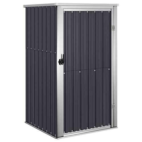 Vidaxl Capanno Per Attrezzi Antracite 88X89X161 Cm Acciaio Zincato