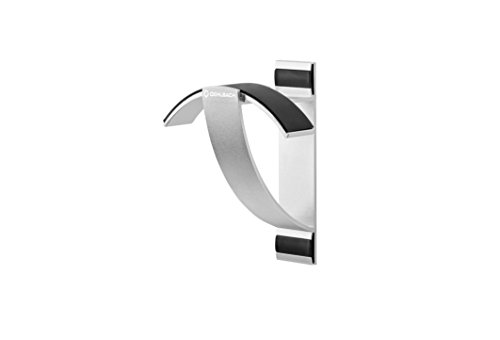 Oehlbach Alu Style W1 - Supporto A Parete Per Cuffie - Alluminio Anodizzato - Montaggio Rapido A Parete E Conservazione Ottimale - Argento