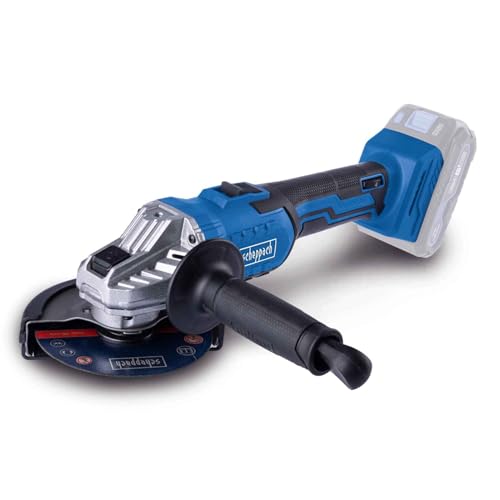 Scheppach Smerigliatrice Angolare A Batteria C-Ag125-X 20 V Con Avvio Morbido, Dischi Abrasivi Ø 125 Mm, Attacco Utensili M14, Regolazione Del Numero