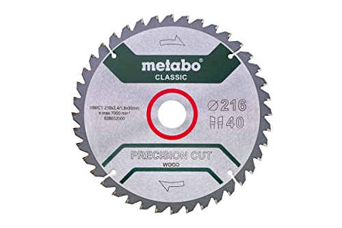 Metabo Gmbh 628652000 Precisioncutclassic 216X30 40Wz 5Degree Neg/B
