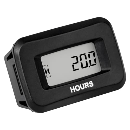 Runleader Digital Maintenance Hour Meter, Volt Dc 5V To 60V For Ztr Rasaerba Trattore Generatore Golf Cart Club Car Scrubber Marine Atv Motor Compress
