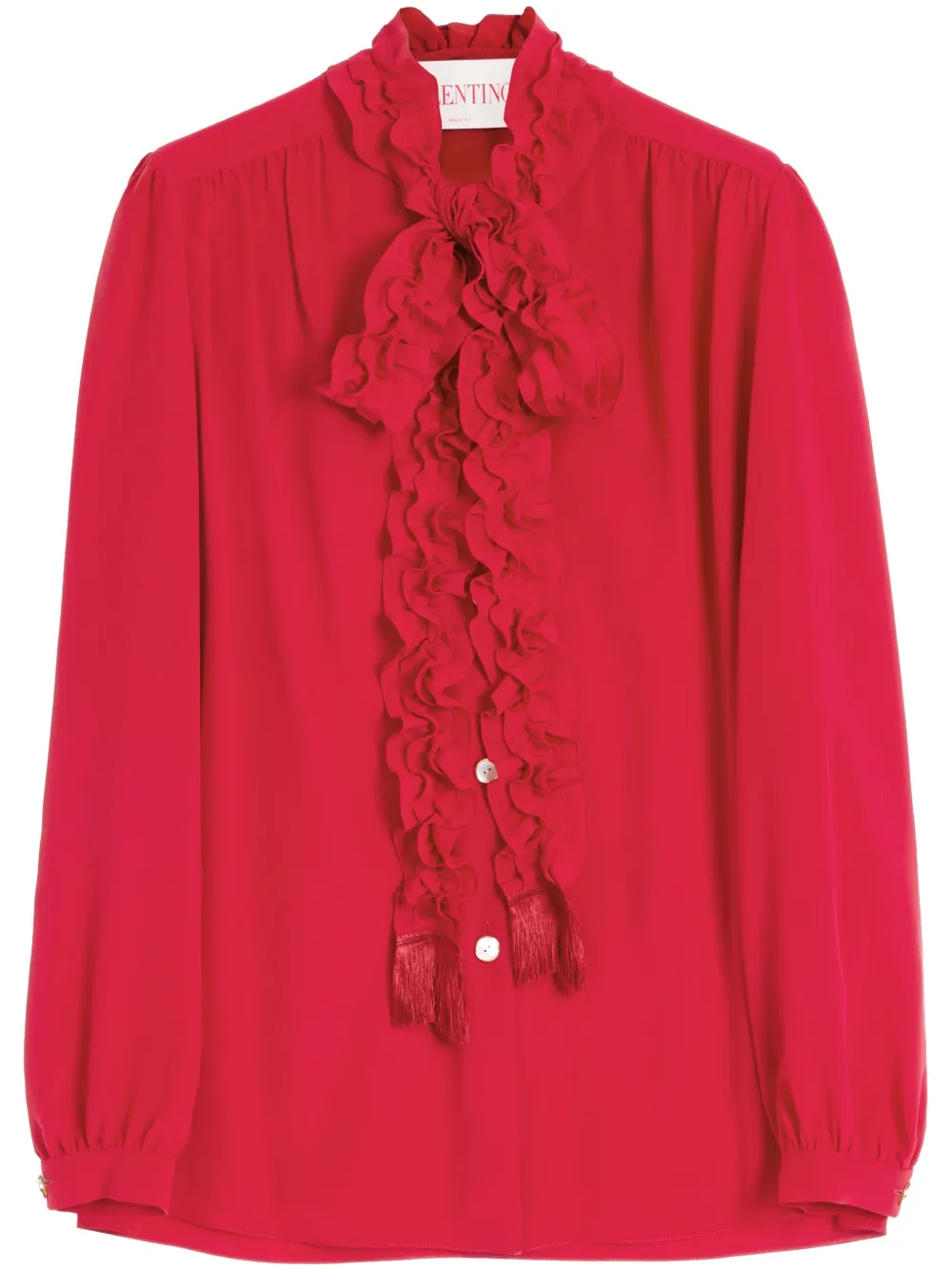 Valentino Garavani crepe de chine shirt - Rosso