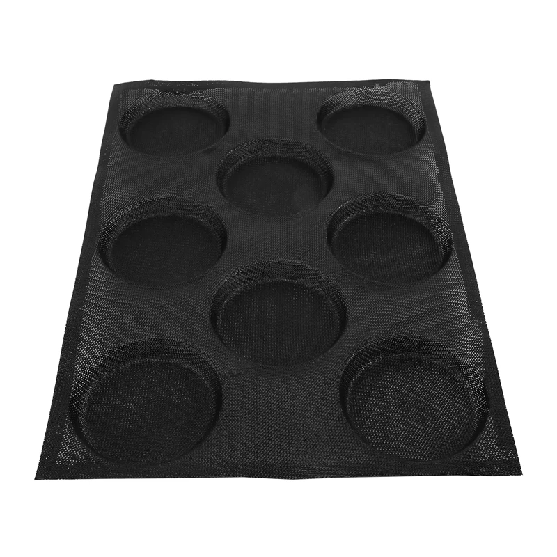 Teglie per panini per Hamburger a 8 fori per teglie da forno in Silicone per la cottura di stampi da