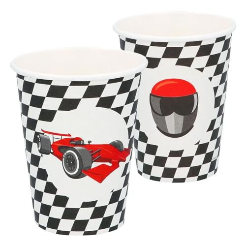 Boland 44778 Speed Racing Car Bicchieri Di Carta Per Feste E Compleanni Formula Racing Car Confezione Da 8