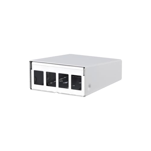 Metz Connect Keystone Ral9010 - Alloggiamento Ap A 4 Porte, Colore: Bianco Puro