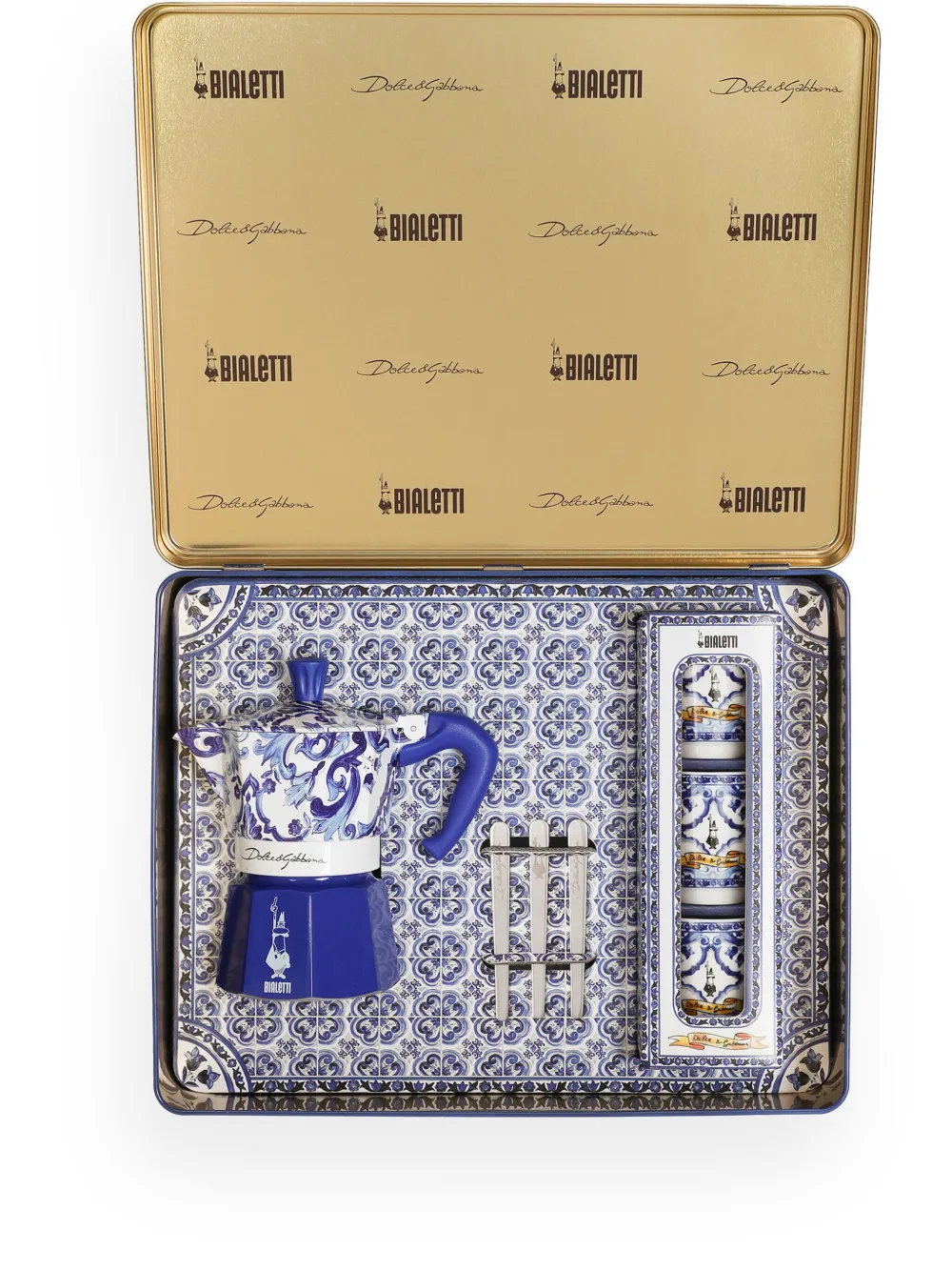 Dolce & Gabbana medium Moka box (set of six) - Blu