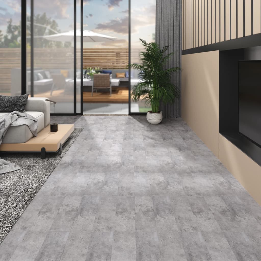 Listoni pavimento pvc 5,02 m 2 mm autoadesivi marrone cementocod mxl 128241