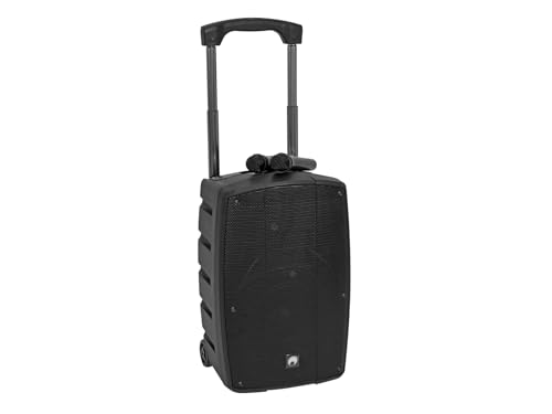Omnitronic Wams-12Bt2 - Sistema Pa Wireless Wireless Da 12", Con Funzionamento A Batteria, Lettore Audio, Bluetooth E 2 Microfoni Radio