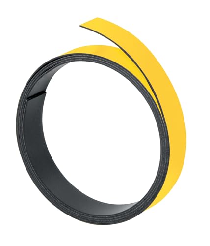 Franken - Banda Magnetica M801-04, 5 Mm X 1 M, Colore: Giallo