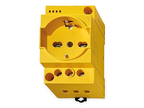 Finder Presa Per Armadio 7U.00.8.230.0002 Giallo, 1 Pezzo