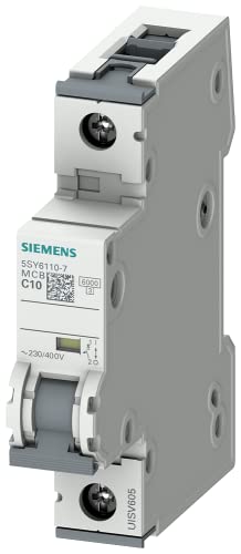 Siemens 5Sy6 – Interruttore Automatico 70 6 Ka Curva-C 1 Polo 10 A