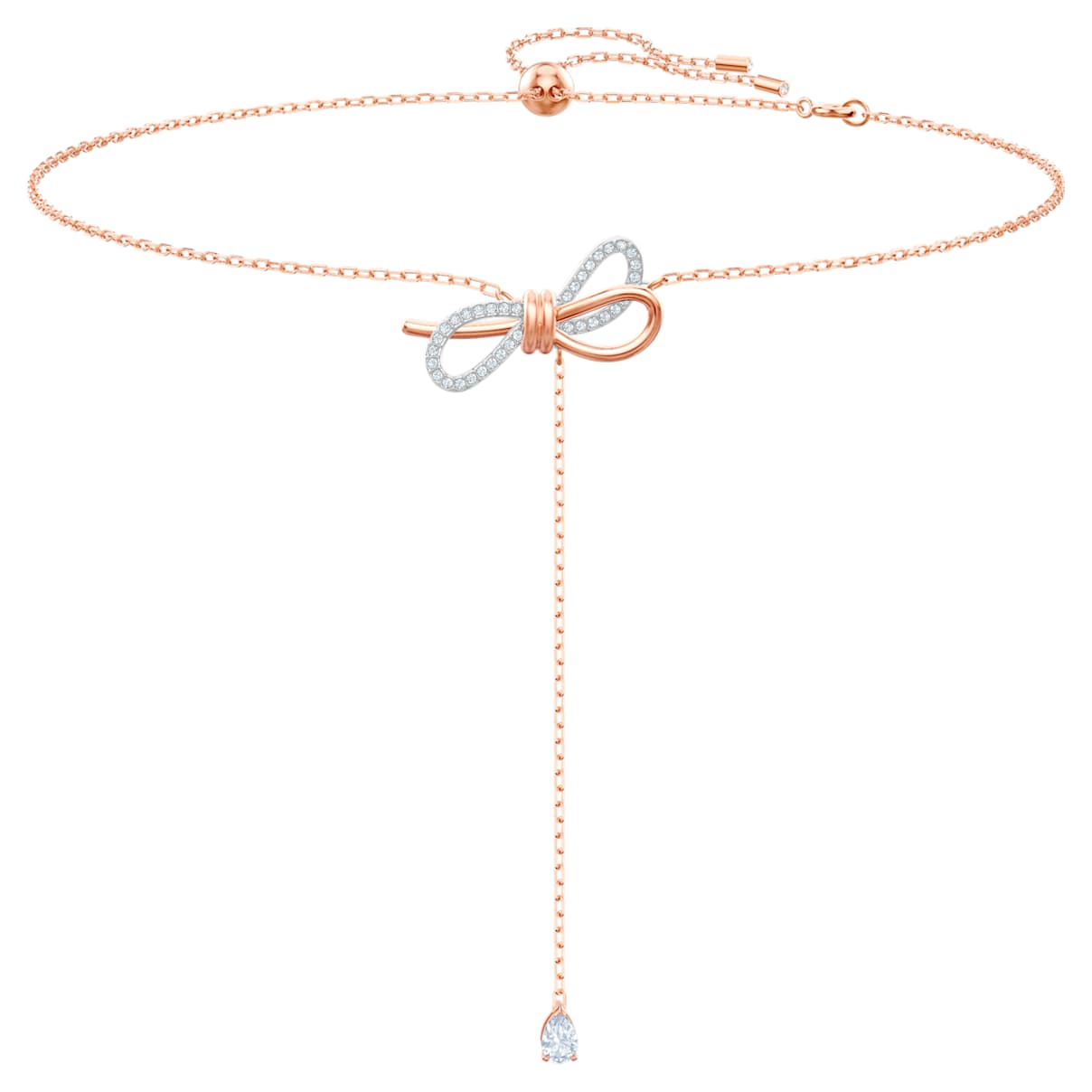Collana Lifelong Bow, Fiocco, Bianca, Mix di finiture