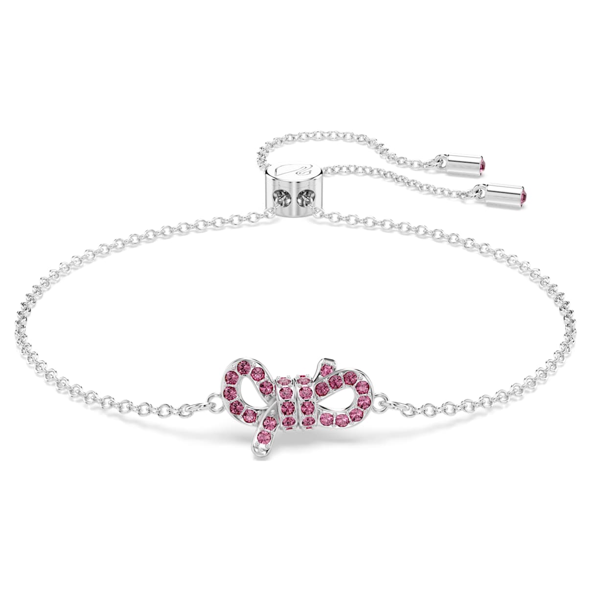 Braccialetto Lifelong Bow, Fiocco, Rosa, Placcato rodio